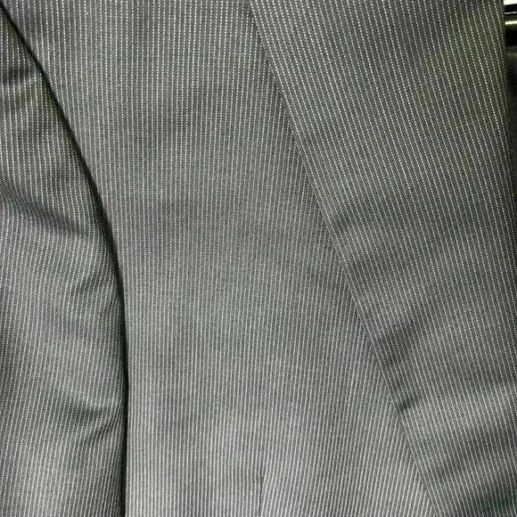 Jos. A Bank 2pc 100% Wool Suit Blazer 43L & Pants 36 Men’s GUC Gray Black Nice - Picture 2 of 14